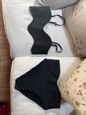 Bahia Maria Wave Bandeau Bikini Set - Bahia Maria, top M, bottom L, nwot